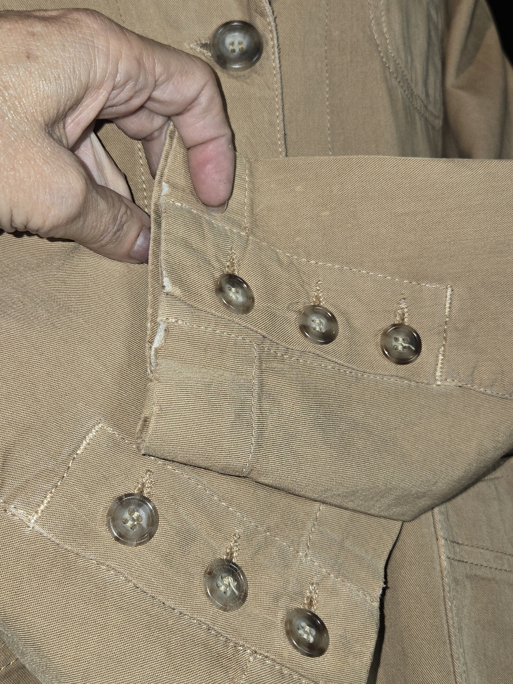Classic Women's Beige Tailored Jacket - Picture 5 of 7